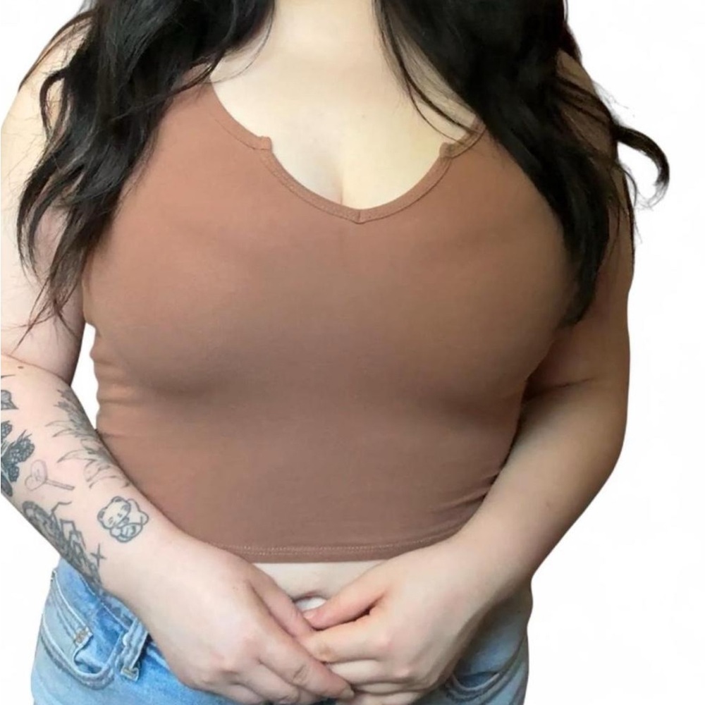 Bozzolo Tan Crop Top